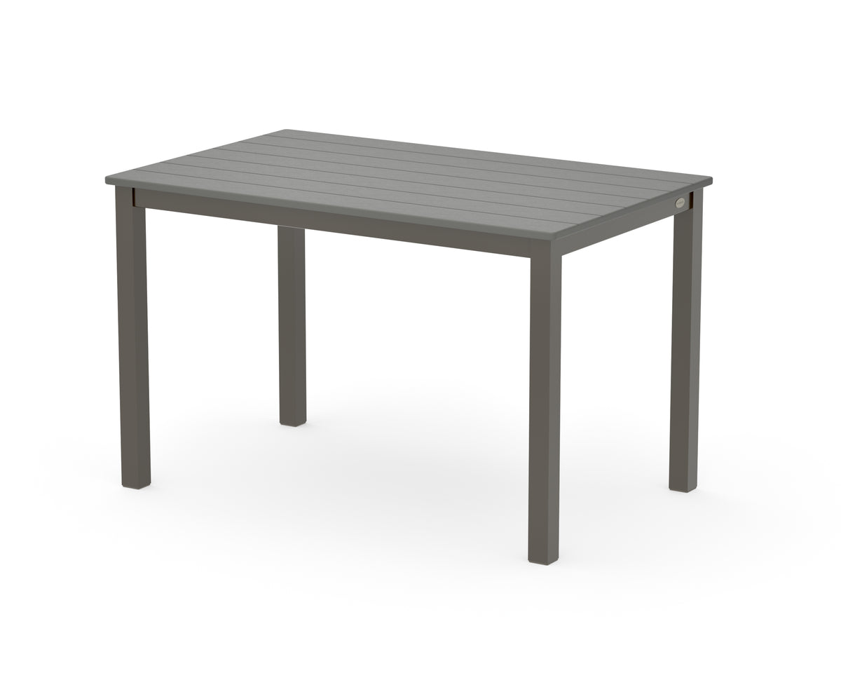 POLYWOOD Main Street 30 x 48 Dining Table in Bronze / Slate Grey