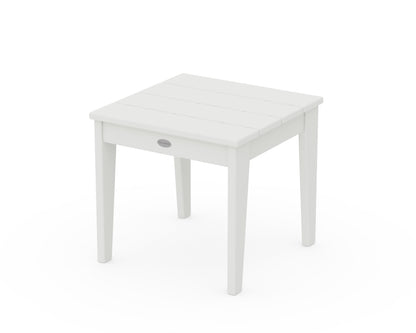 POLYWOOD Newport 18" Side Table in Vintage White