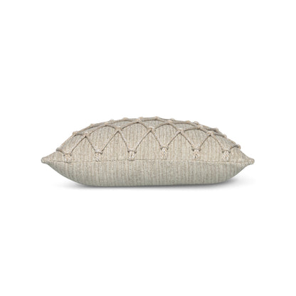 Elaine Smith Macrame Fawn Outdoor Pillow