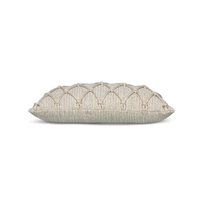 Elaine Smith Macrame Fawn Outdoor Pillow
