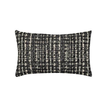 Elaine Smith Channel Noir outdoor pillow, black