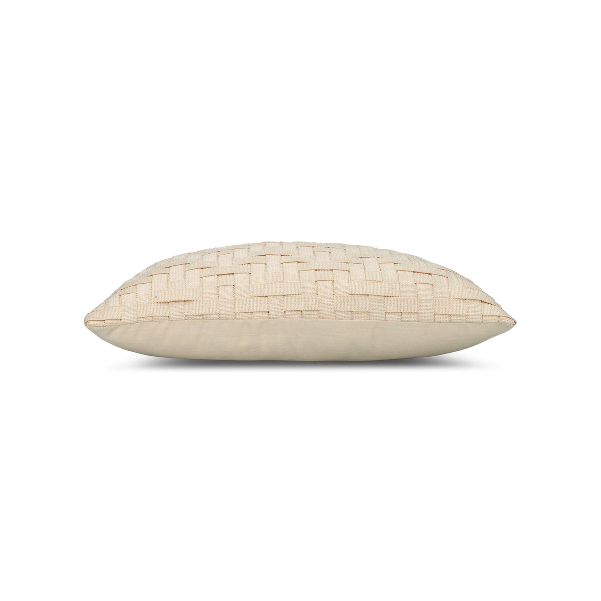 Elaine Smith Entwine Crema outdoor pillow, ivory - view 6