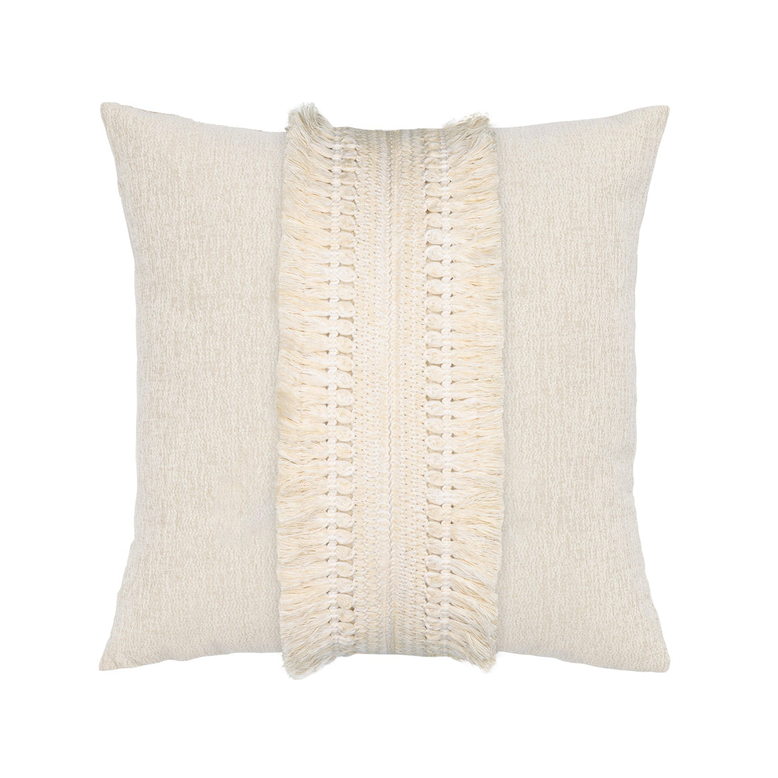 Elaine Smith Column Crema 12x20 lumbar outdoor pillow, ivory