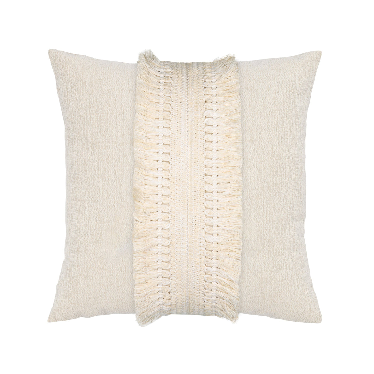 Elaine Smith Column Crema 12x20 lumbar outdoor pillow, ivory