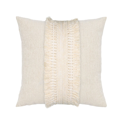 Elaine Smith Column Crema 12x20 lumbar outdoor pillow, ivory
