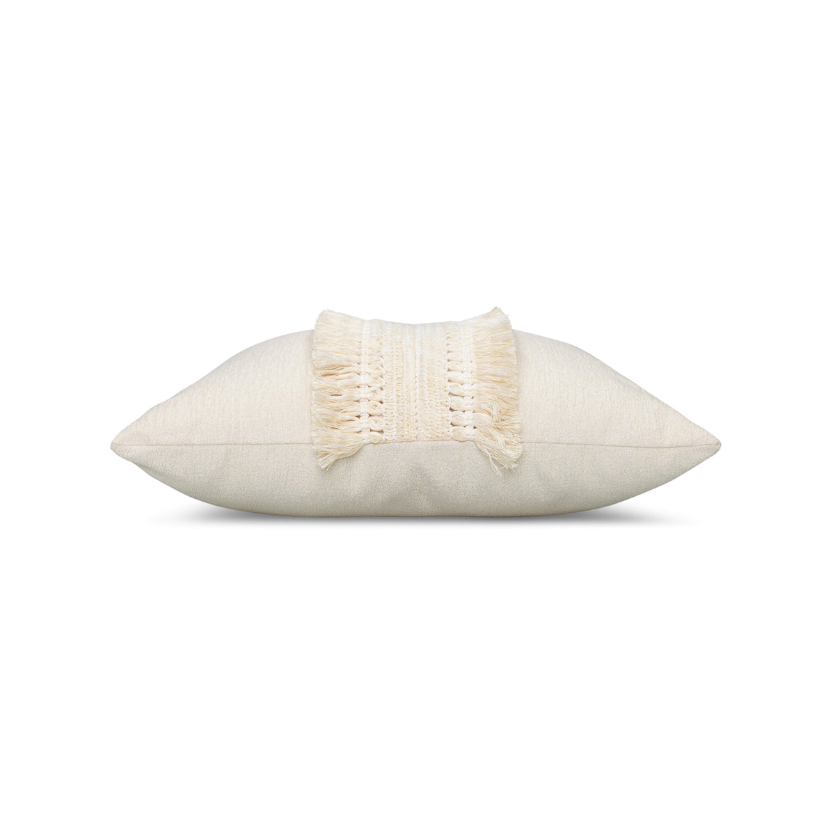 Elaine Smith Column Crema 12x20 lumbar outdoor pillow, ivory - view 5