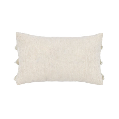 Elaine Smith Cascade Crema 20x20 outdoor pillow, ivory - view 6