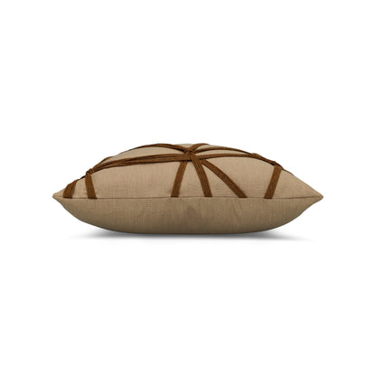 Elaine Smith Interlace Chestnut Outdoor Pillow