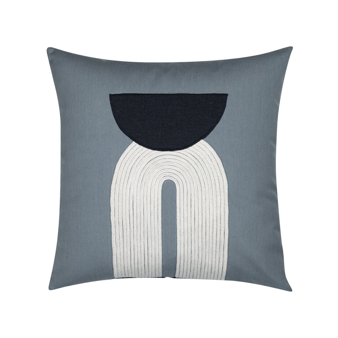 Elaine Smith Modern Balance Slate 20x20 outdoor pillow, gray