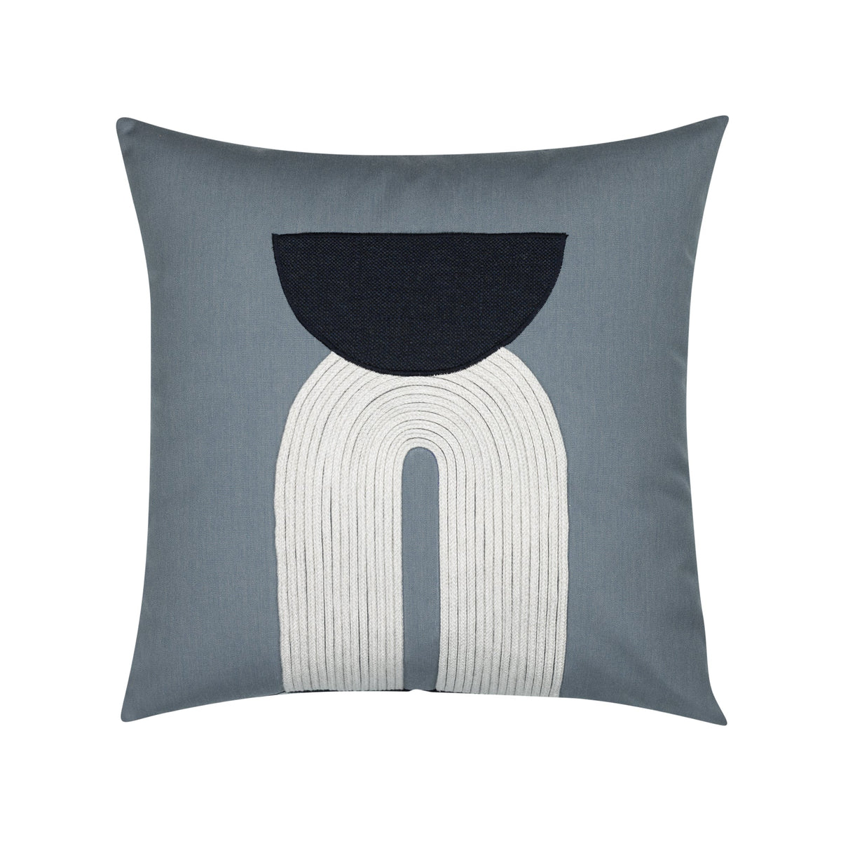 Elaine Smith Modern Balance Slate 20x20 outdoor pillow, gray