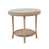 Lloyd Flanders Lloyd Loom 24" Round End Table with Shelf – 2x2 Weave, lifestyle photo 1