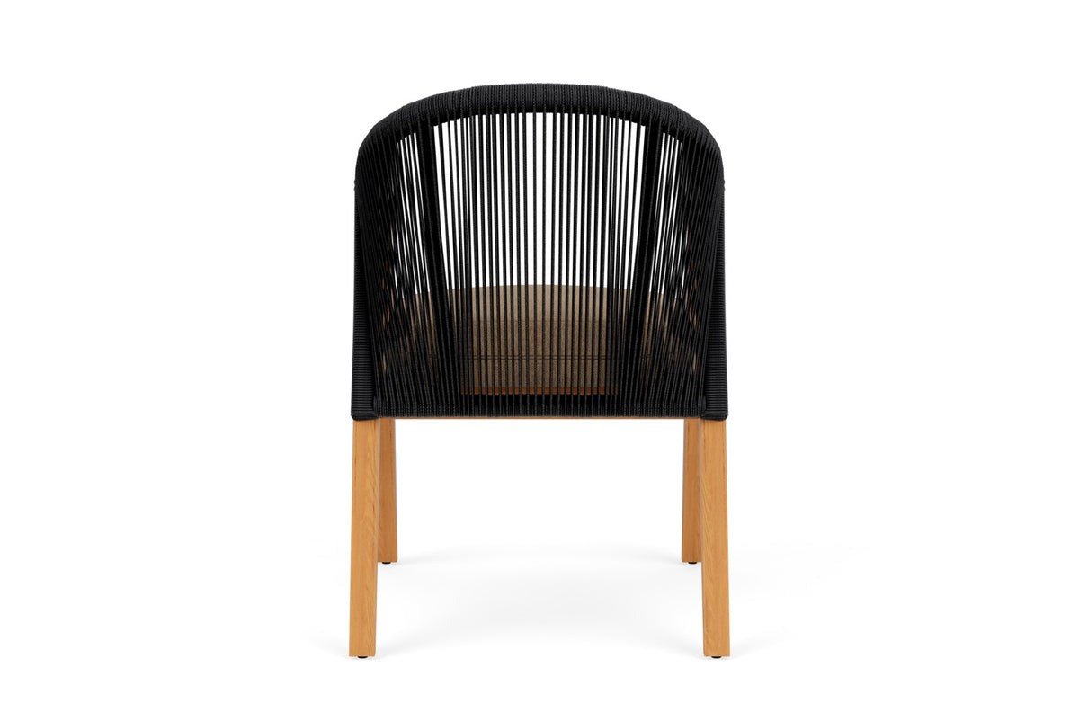 Lloyd Flanders Alpine Dining Armchair with Hayden Sand fabric, view 7