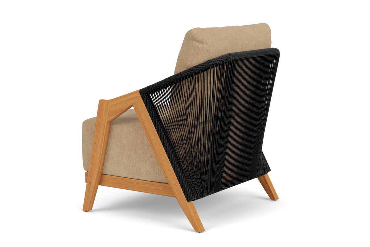 Lloyd Flanders Alpine Lounge Chair with Hayden Sand fabric, view 8
