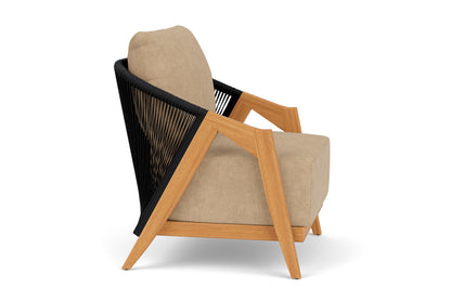 Lloyd Flanders Alpine Lounge Chair with Hayden Sand fabric, view 4