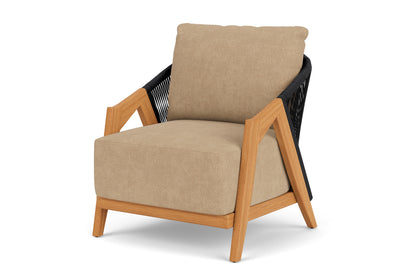 Lloyd Flanders Alpine Lounge Chair with Hayden Sand fabric, view 10