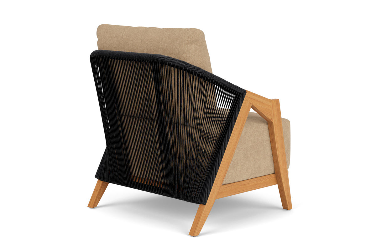 Lloyd Flanders Alpine Lounge Chair with Hayden Sand fabric, view 6