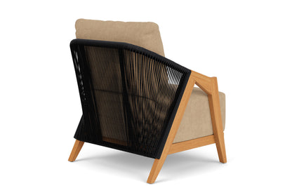 Lloyd Flanders Alpine Lounge Chair with Hayden Sand fabric, view 6