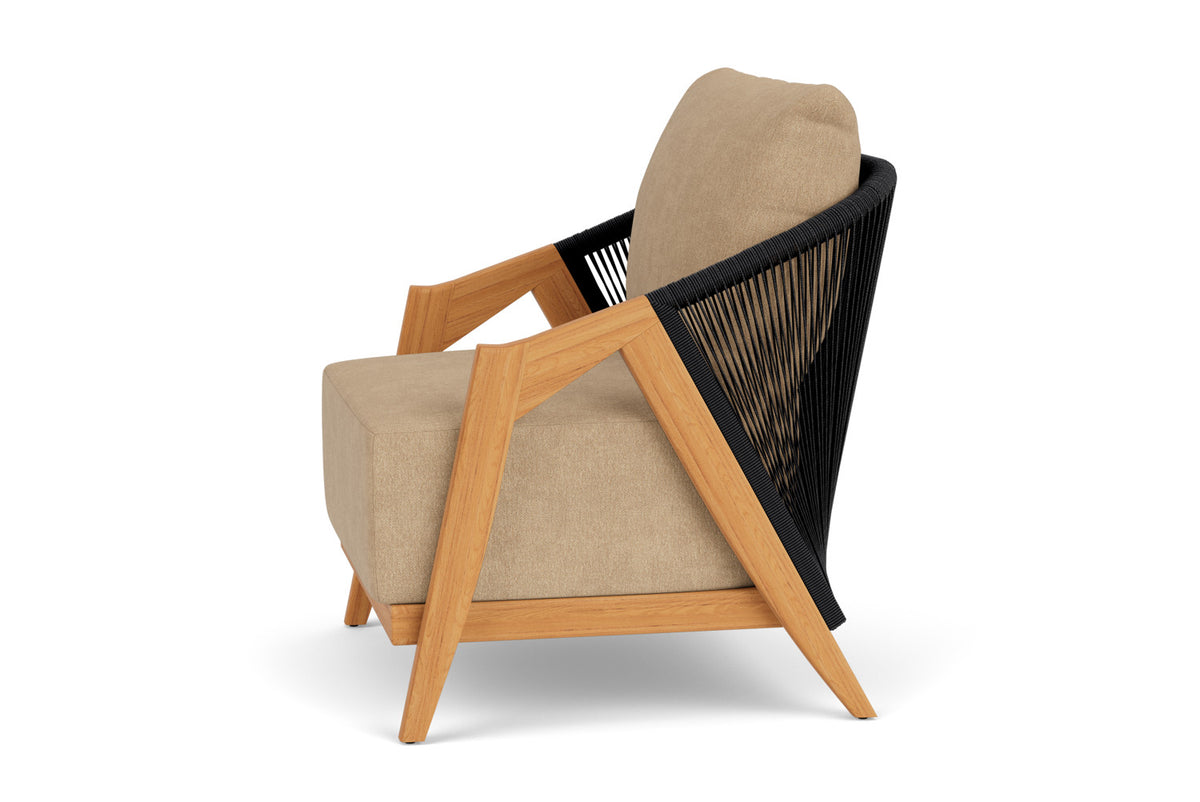 Lloyd Flanders Alpine Lounge Chair with Hayden Sand fabric, view 9