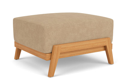 Lloyd Flanders Alpine Ottoman with Hayden Sand fabric, view 2