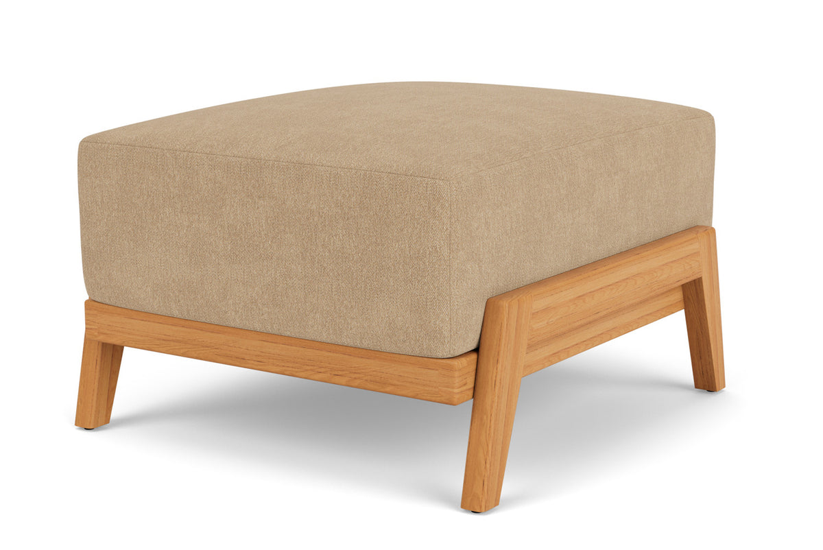 Lloyd Flanders Alpine Ottoman with Hayden Sand fabric, view 8