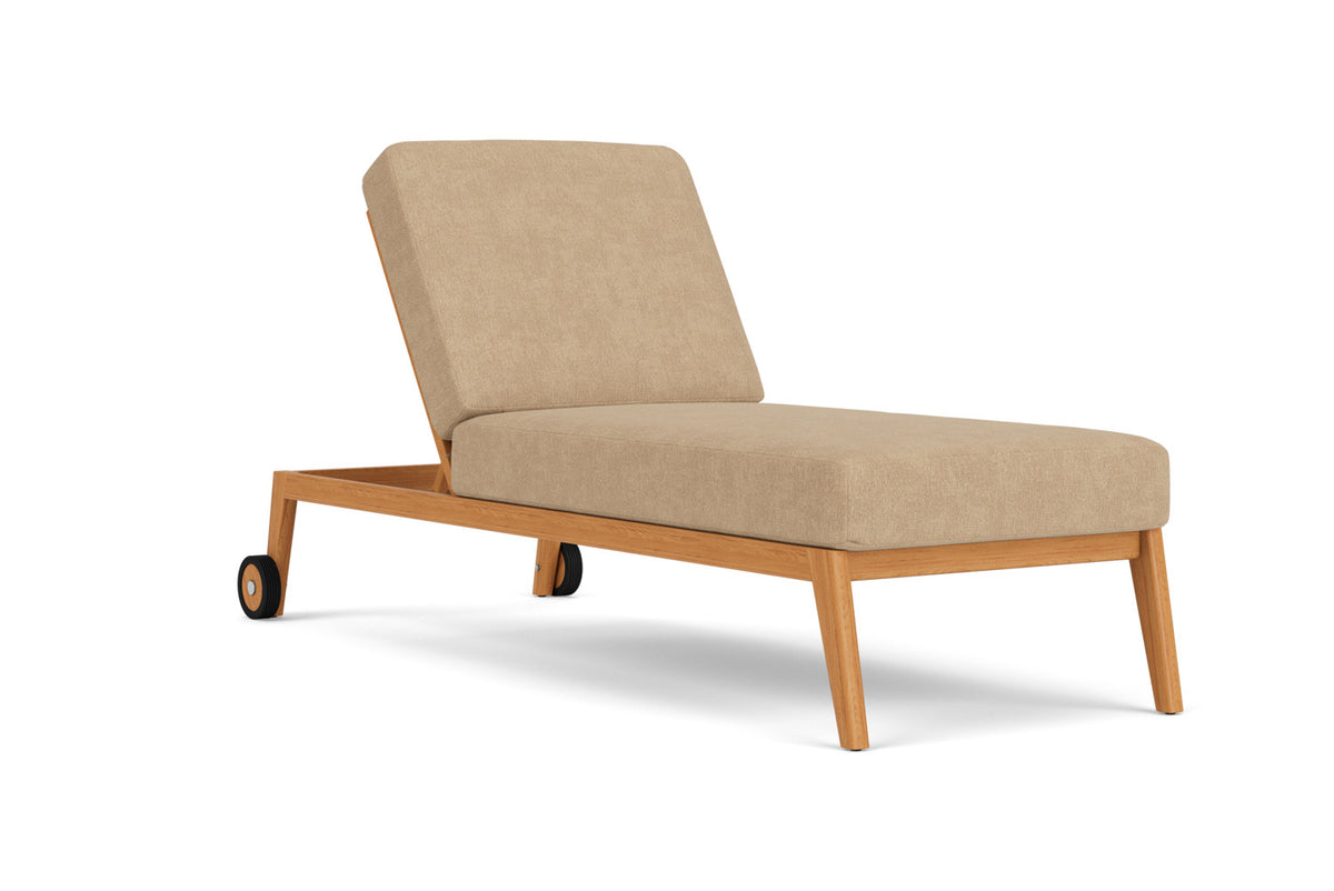 Lloyd Flanders Alpine Pool Chaise with Hayden Sand fabric, view 2