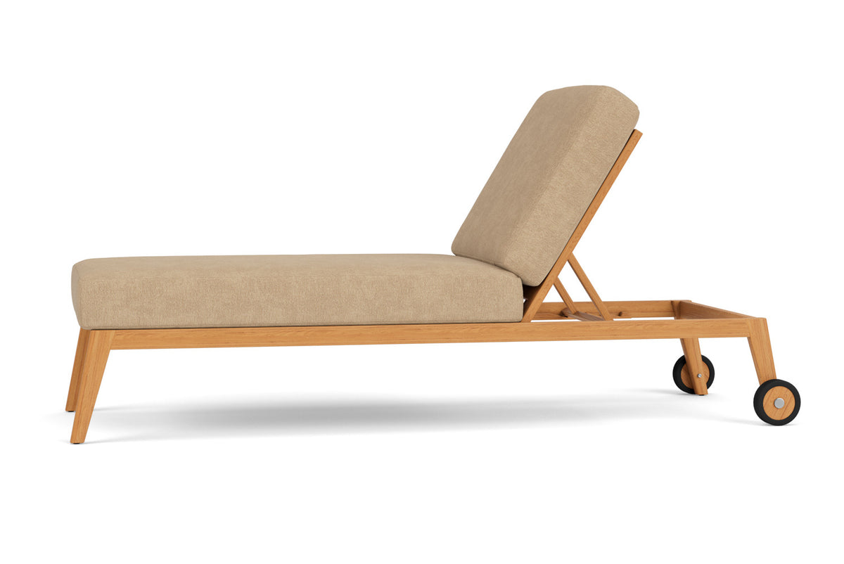 Lloyd Flanders Alpine Pool Chaise with Hayden Sand fabric, view 9