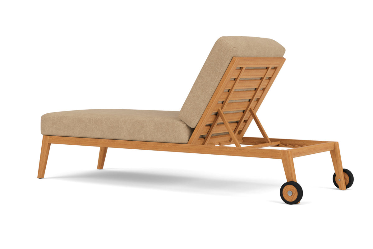 Lloyd Flanders Alpine Pool Chaise with Hayden Sand fabric, view 8