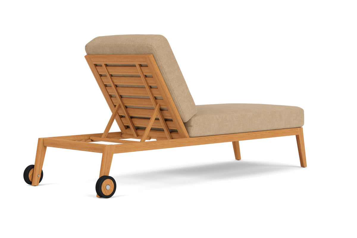 Lloyd Flanders Alpine Pool Chaise with Hayden Sand fabric, view 6
