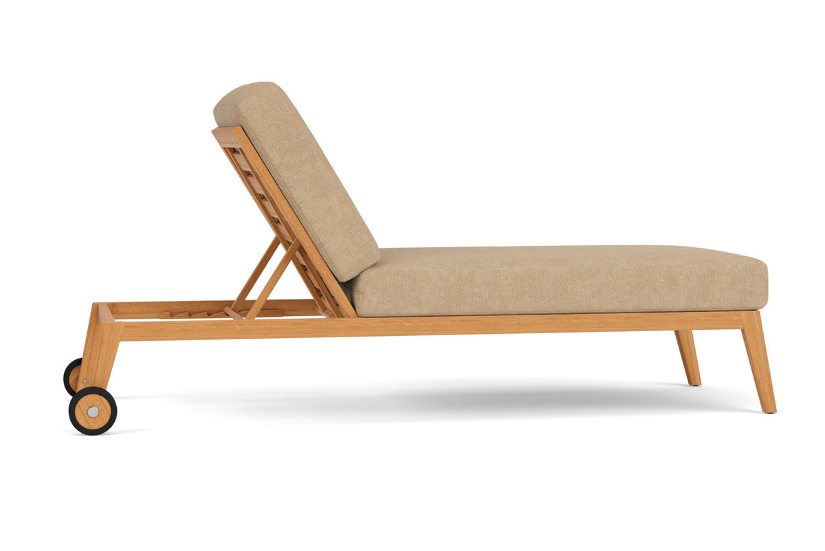 Lloyd Flanders Alpine Pool Chaise with Hayden Sand fabric, view 5