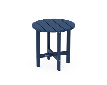 POLYWOOD Round 18" Side Table in Navy
