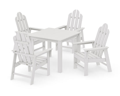 POLYWOOD Long Island 5-Piece Parsons Dining Set in Vintage White
