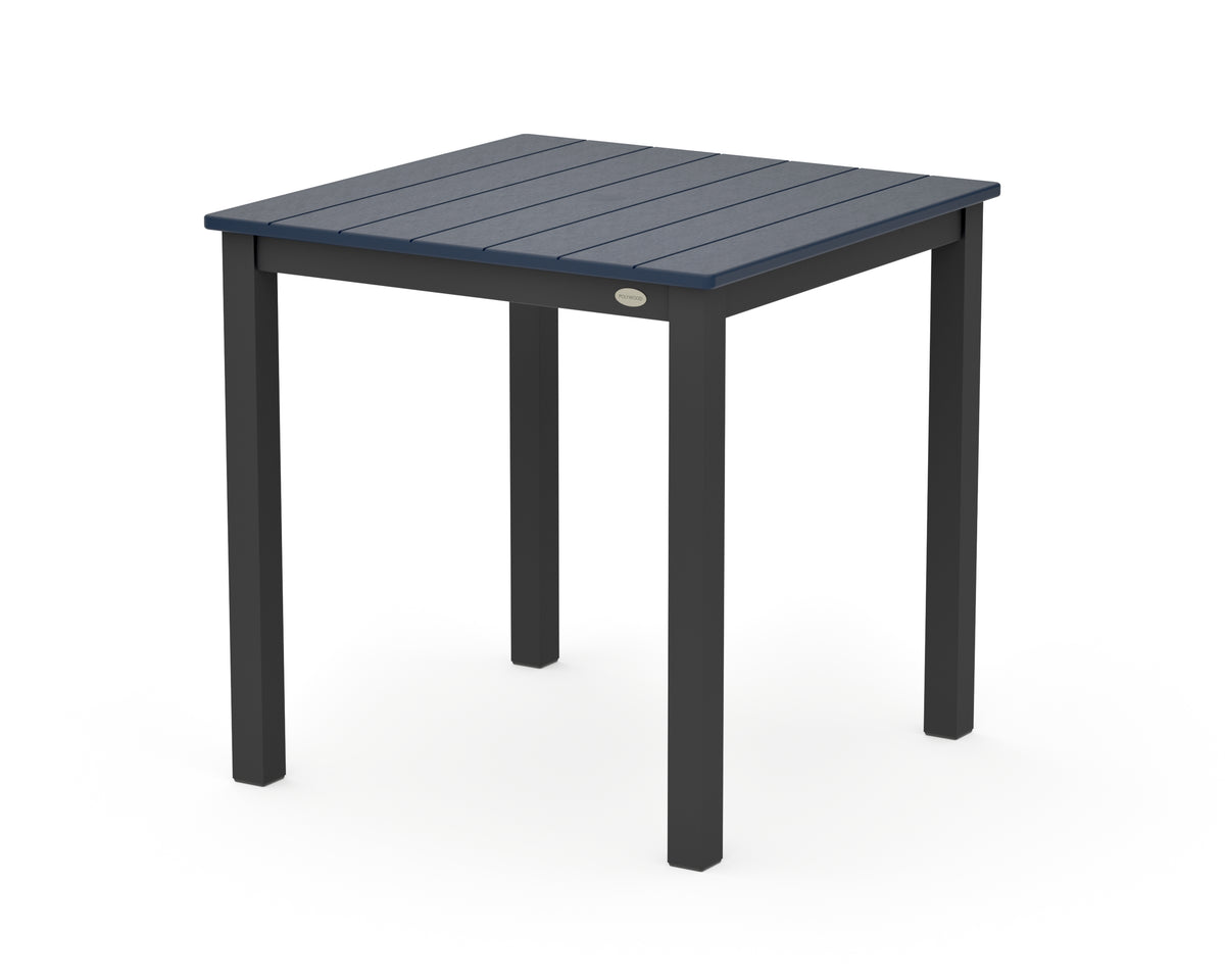 POLYWOOD Main Street 30 x 30 Dining Table in Black / Navy