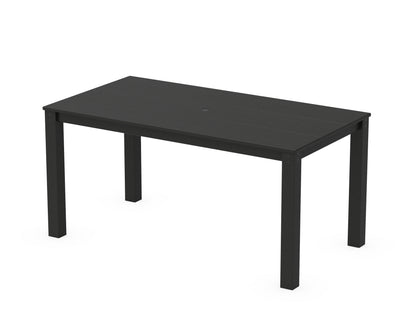 POLYWOOD Studio Parsons 34" X 64" Dining Table in Black
