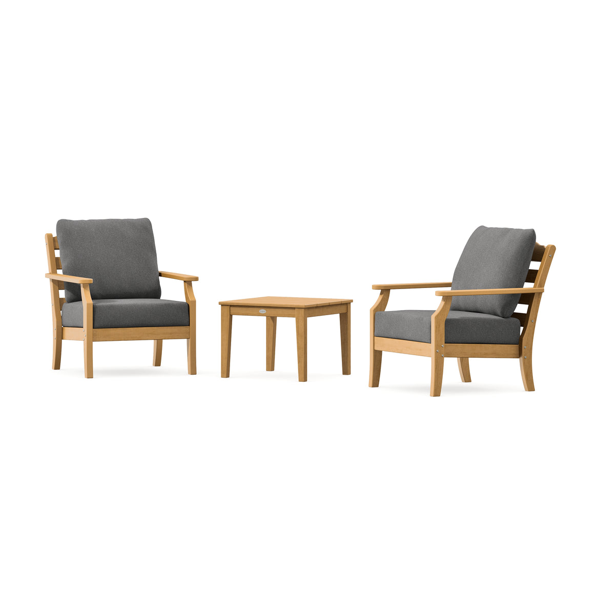 POLYWOOD Savannah 3-Piece Deep Seating Set in Natural