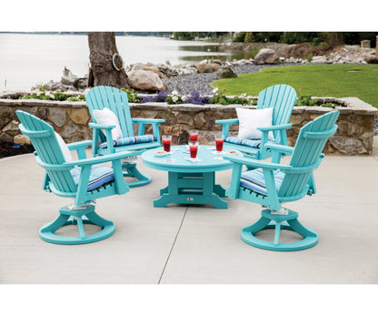 Berlin Gardens Comfo Back Swivel Rocker Dining Chair, lifestyle photo 2