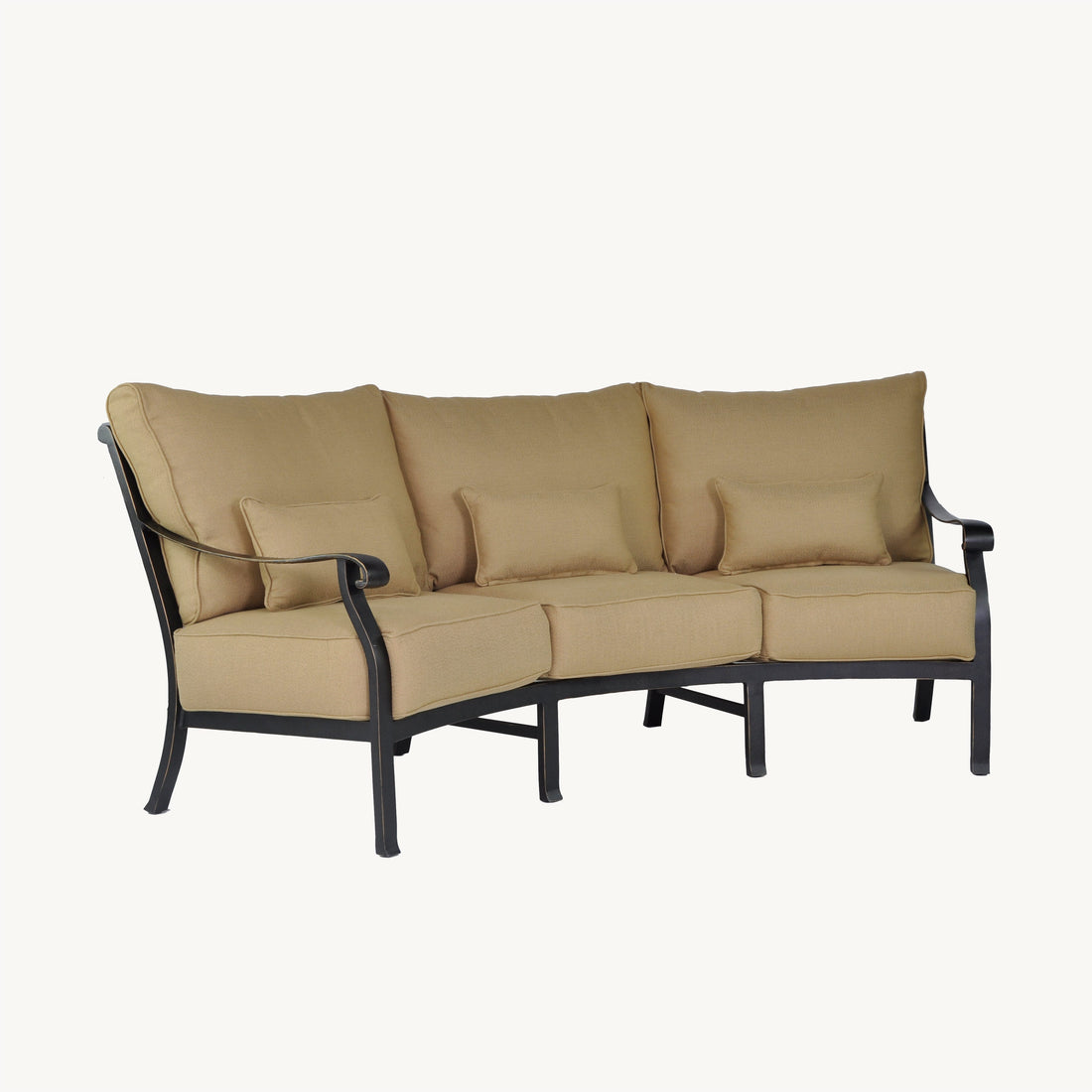 Castelle Madrid Cushioned Crescent Sofa