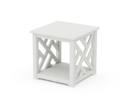 POLYWOOD Chippendale Accent Table in White