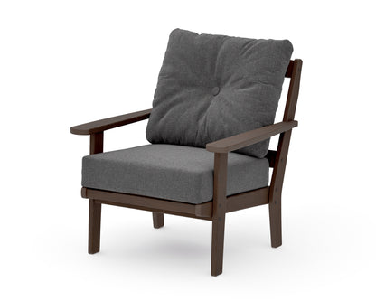 POLYWOOD Mission Deep Seating Chair in Kona / Ash Charcoal