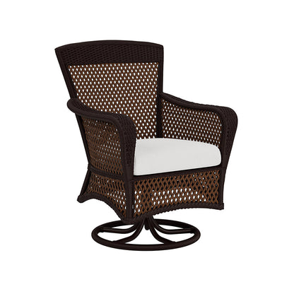 Lloyd Flanders Grand Traverse Swivel Dining Armchair, lifestyle photo 1