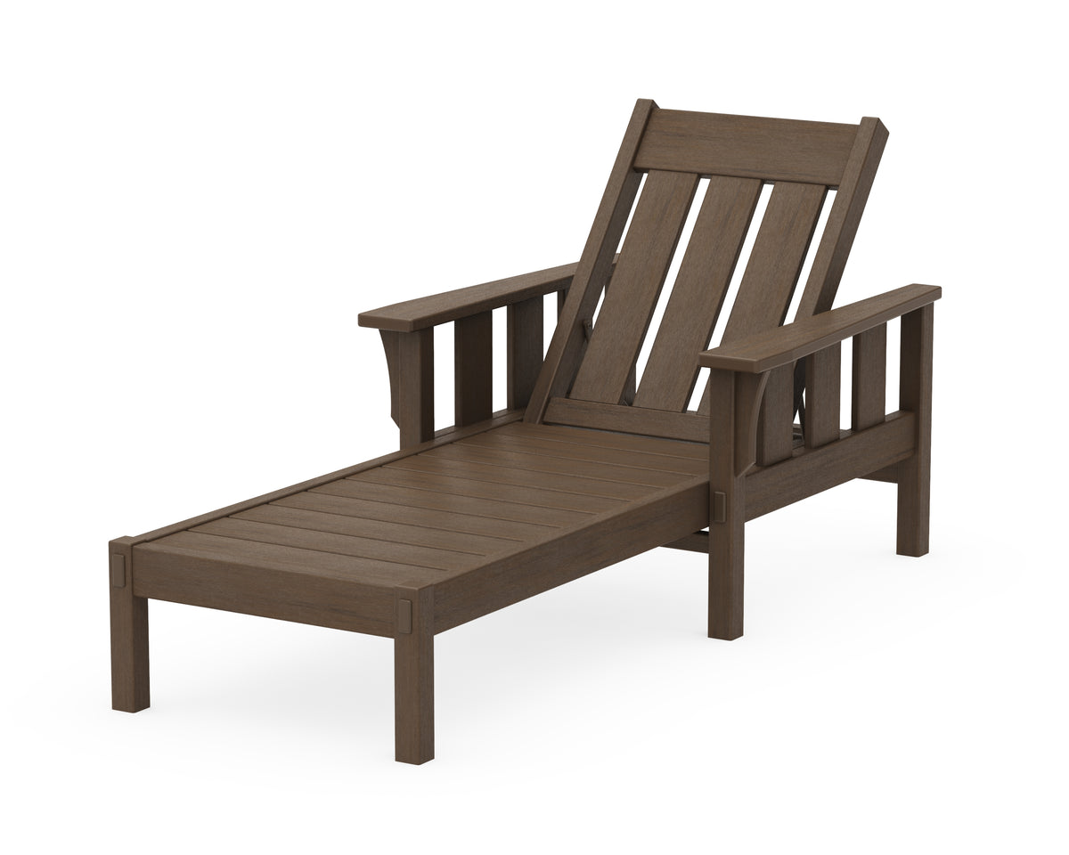 POLYWOOD Acadia Chaise Lounge in Kona