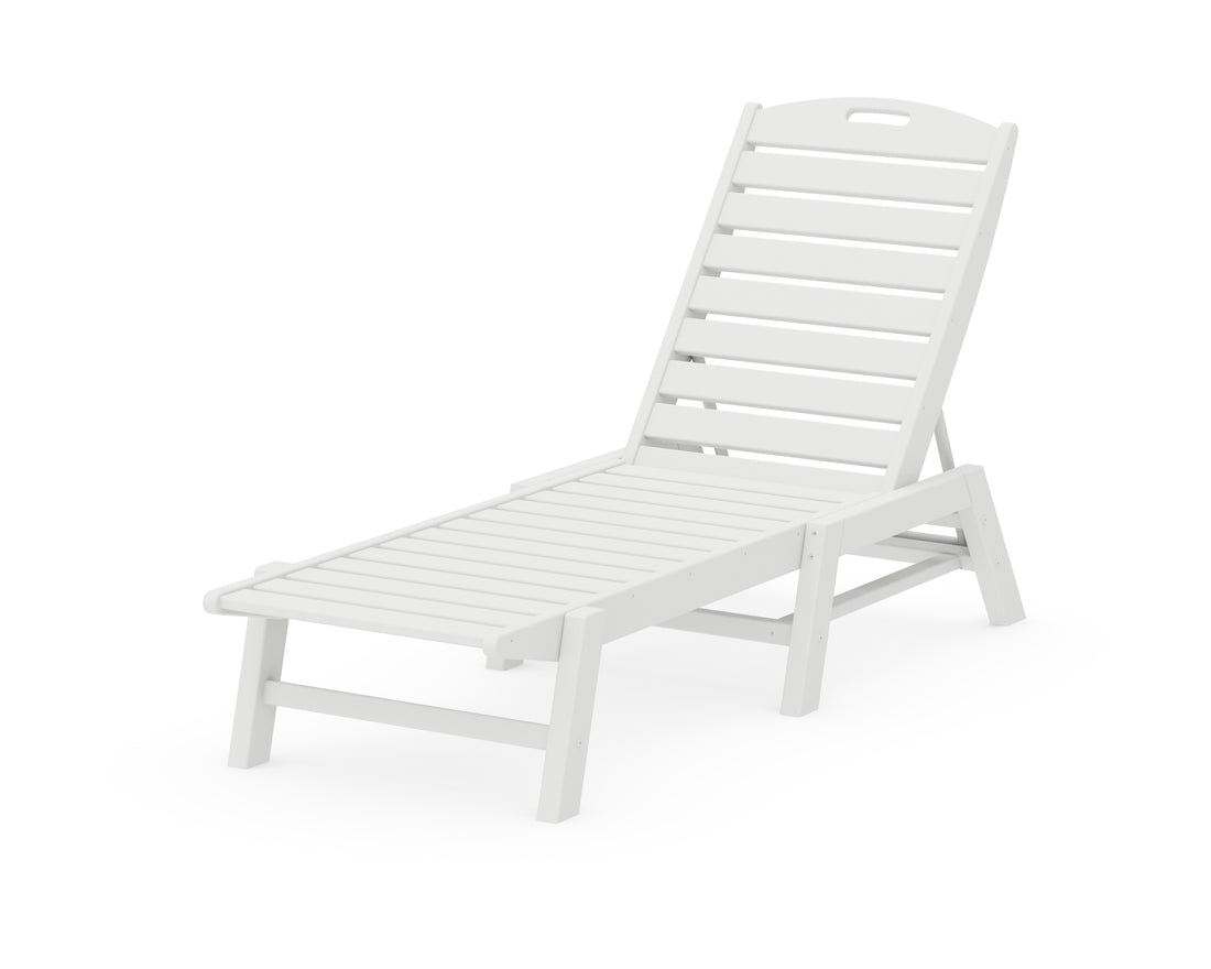 POLYWOOD Nautical Chaise in White