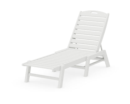 POLYWOOD Nautical Chaise in White