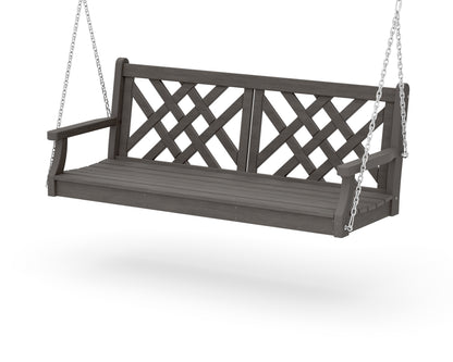 POLYWOOD Wovendale 60" Swing in Driftwood