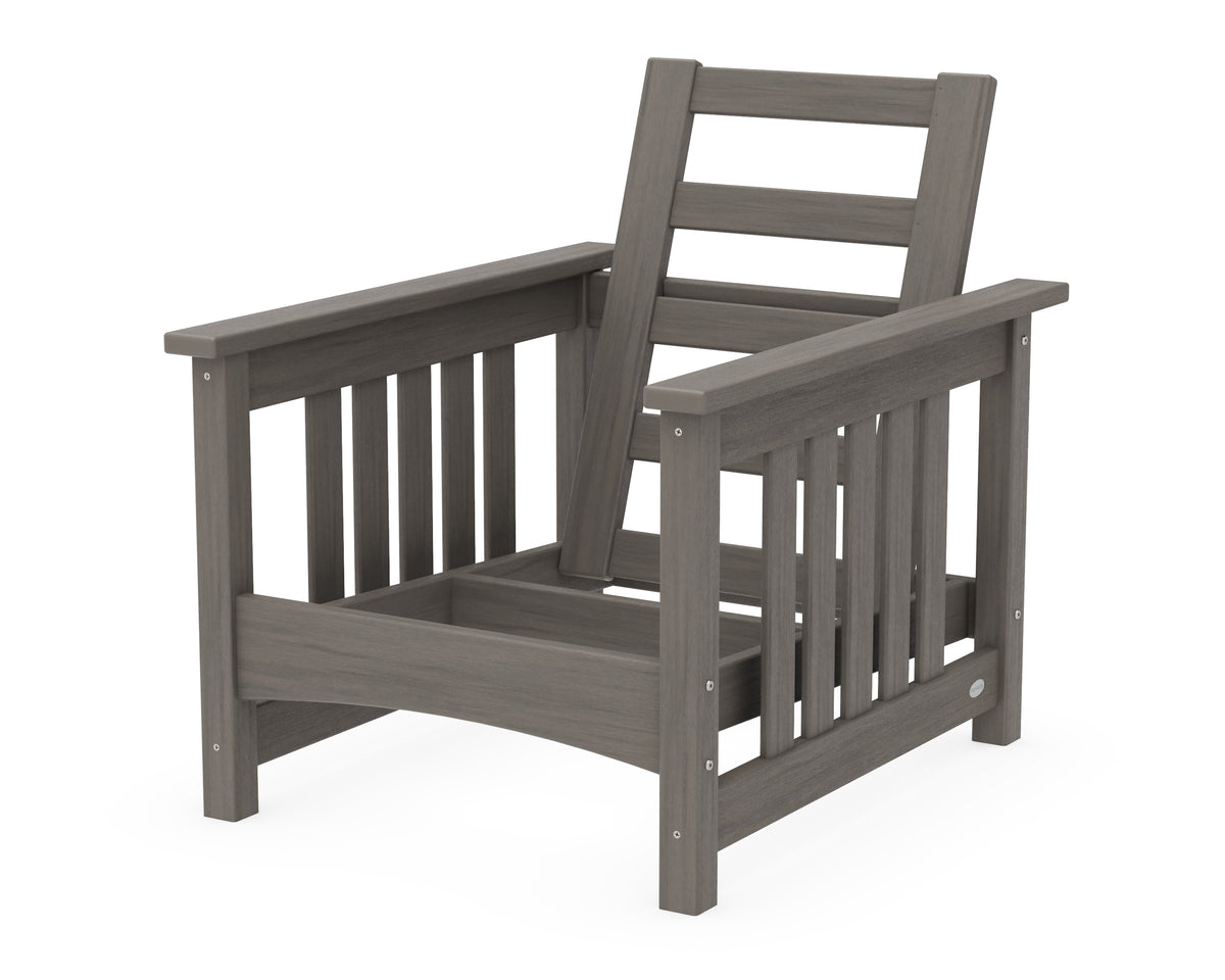 POLYWOOD Club Mission Chair Frame in Driftwood