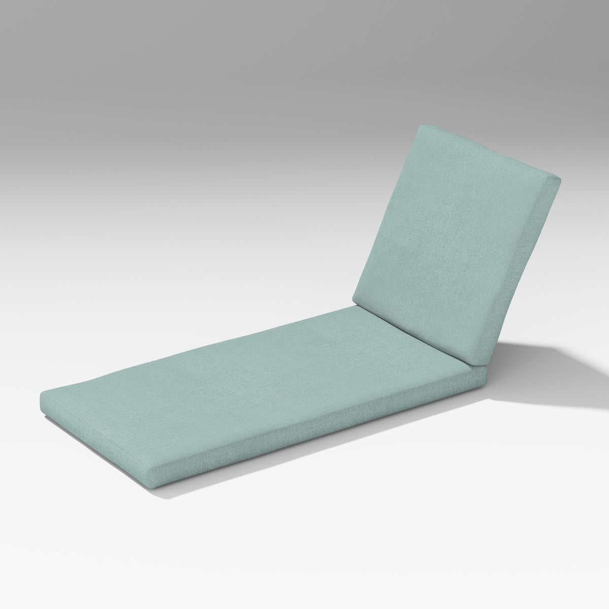 POLYWOOD PW Designer Series Latitude Chaise Lounge Full Cushion in Glacier Spa