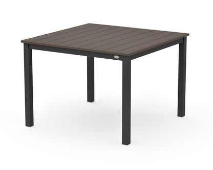 POLYWOOD Main Street 42 x 42 Dining Table in Black / Kona