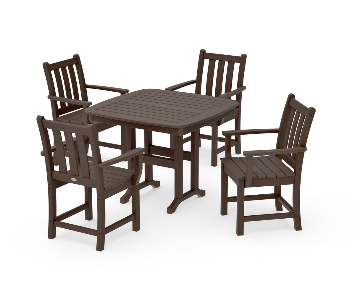 POLYWOOD Traditional Garden 5-Piece Dining Set in Kona