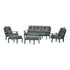 POLYWOOD Lakeside 6-Piece Lounge Sofa Set in Green
