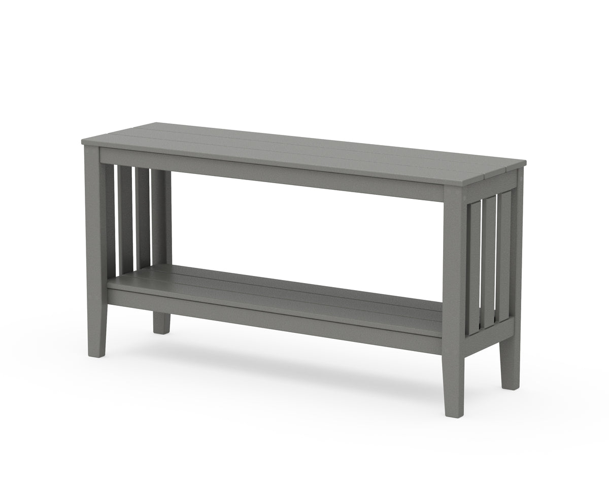 POLYWOOD Acadia 56” Console Table in Slate Grey