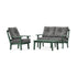 POLYWOOD Prairie 3-Piece Deep Seating Set with Loveseat in Green